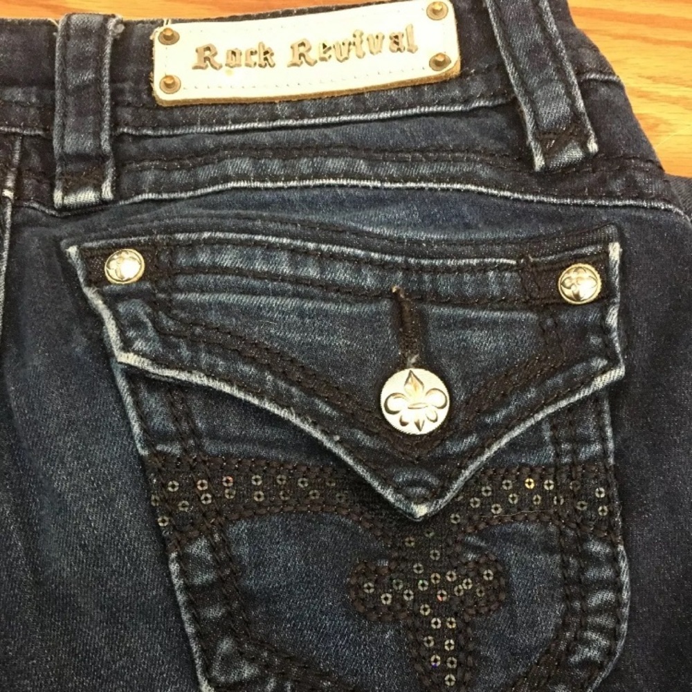 Rock Revival size 28 heather boot cut jeans